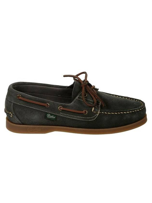 Barth Leather Boat Loafer Gray - PARABOOT - BALAAN 1