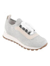 Women's Monilli Knit Low Top Sneakers Grey - BRUNELLO CUCINELLI - BALAAN 4