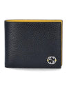 GG Interlocking Two Tone Half Wallet Black - GUCCI - BALAAN 1