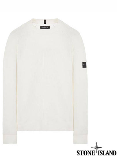 Shadow Project Wappen Patch Knit Top White - STONE ISLAND - BALAAN 2