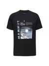 Mountain Day And Night Short Sleeve T-Shirt Black - MAMMUT - BALAAN 2