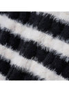 Cable half stripe knit black - NOIRER - BALAAN 7