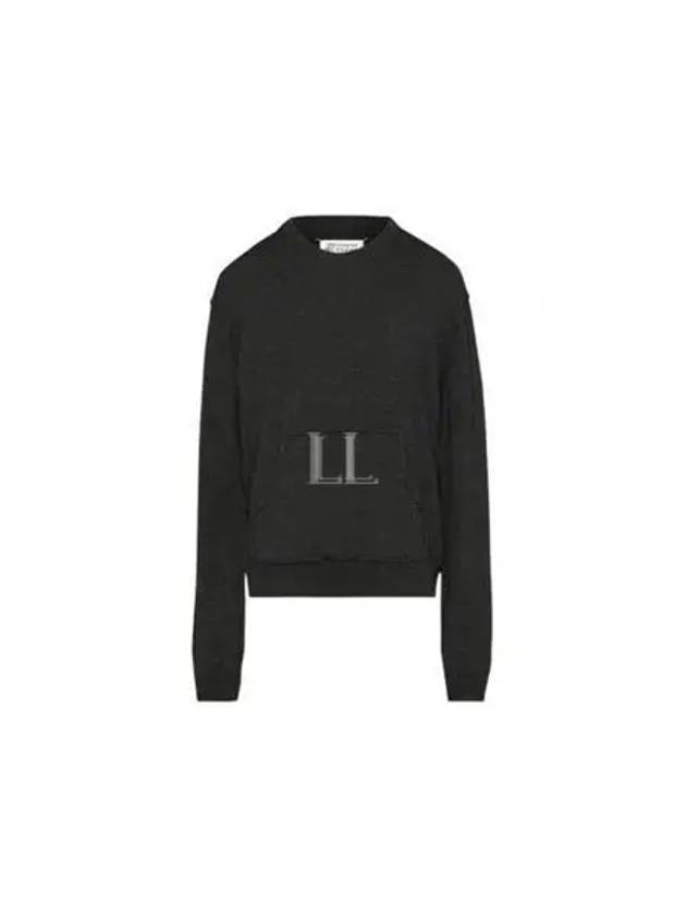 Crew Neck Wool Blend Knit Top Black - MAISON MARGIELA - BALAAN 2