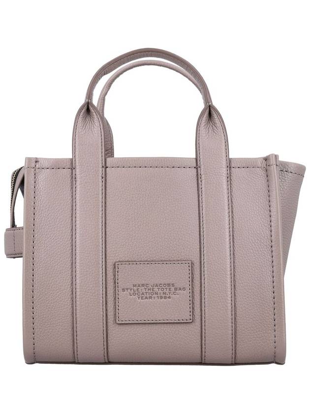 Small Leather Tote Bag Grey - MARC JACOBS - BALAAN 5