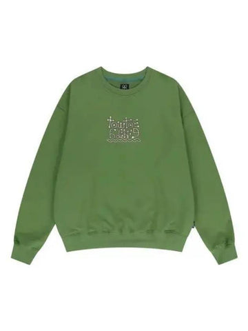 Tow Toe Archive Strange Logo Crew Neck Green - TOWTOW.ARCHIVE - BALAAN 1