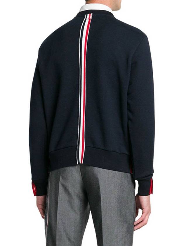 Center Back Stripe Crewneck Sweatshirt Navy - THOM BROWNE - BALAAN 5