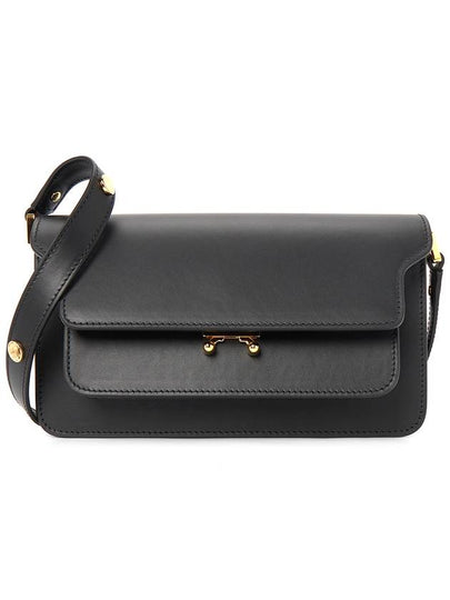 Trunk East West Leather Shoulder Bag Black - MARNI - BALAAN 2