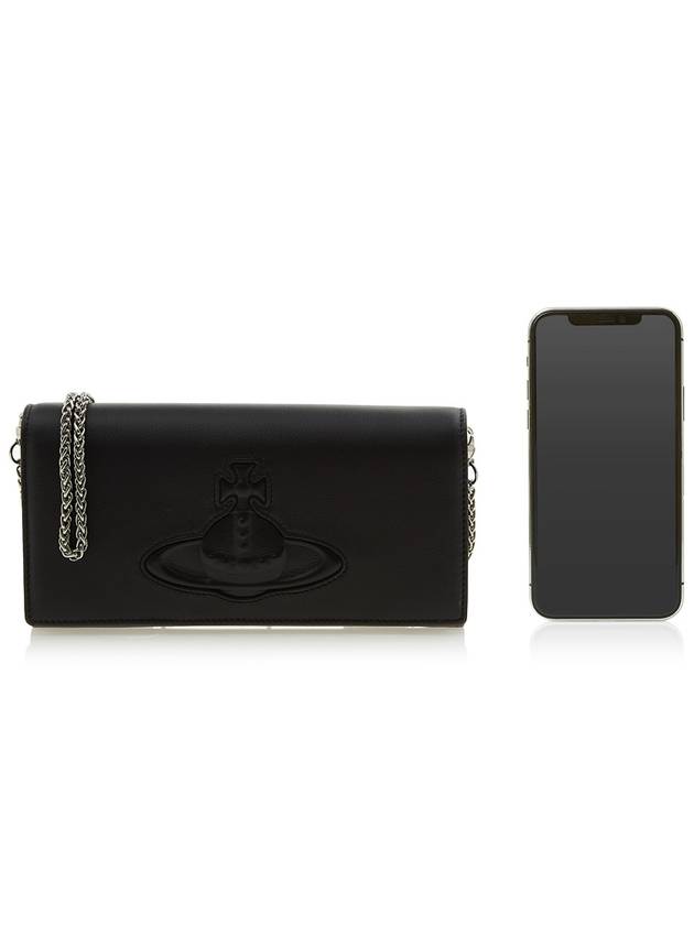 Smooth Leather Injected Of Long Wallet Black - VIVIENNE WESTWOOD - BALAAN 7