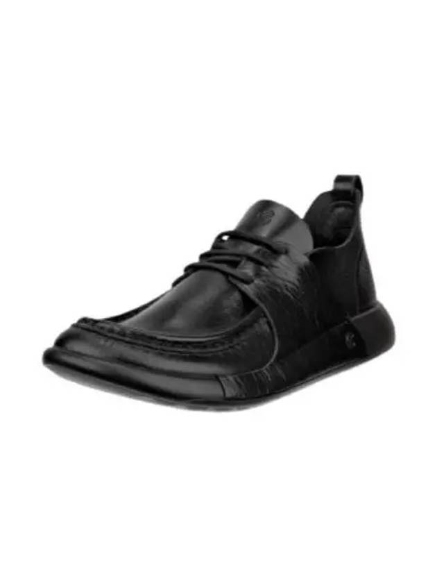 Cozmo Moccasin Low Top Sneakers Black - ECCO - BALAAN 2