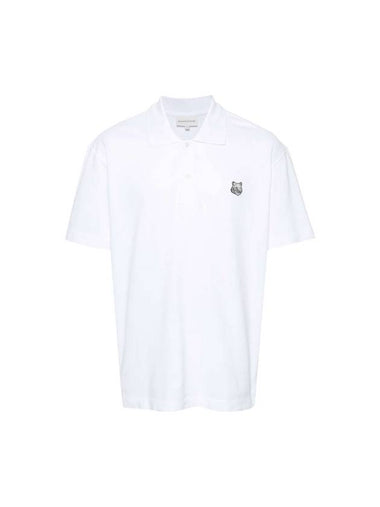 Piquet Polo Shirt White - MAISON KITSUNE - BALAAN 1