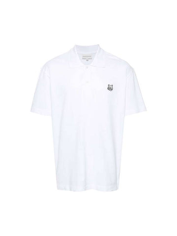 Piquet Polo Shirt White - MAISON KITSUNE - BALAAN 1