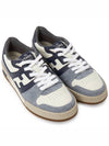 Match Suede Low Top Sneakers Light Blue - FENDI - BALAAN 4