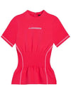 Kim short sleeve t-shirt pink - J.LINDEBERG - BALAAN 2