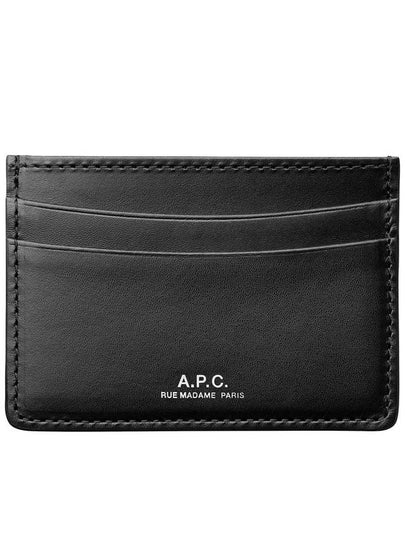 Andre Logo Card Wallet Black - A.P.C. - BALAAN 2