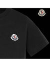 Kids Short Sleeve T Shirt Black 8C00033 83907 999 8Y 10Y - MONCLER - BALAAN 5