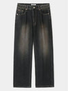 DPT 005 Damaged washed denim pants Vintage black - INDUST - BALAAN 7