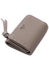 Peekaboo Micro Tri-Fold Half Wallet Grey - FENDI - BALAAN 6