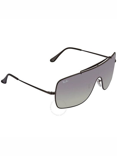 RayBan Wings II Grey Gradient Shield Sunglasses RB3697 002/1135 - RAY-BAN - BALAAN 2