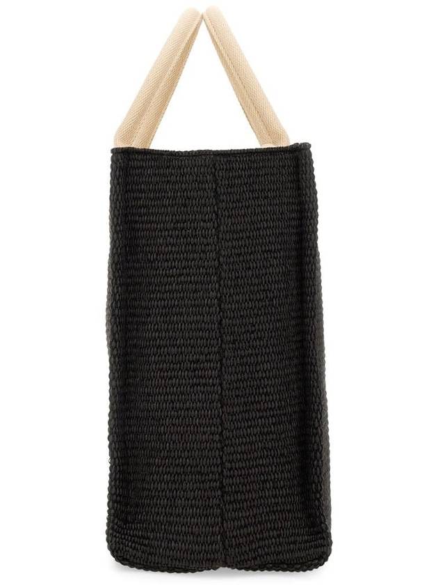 Raffia East West Tote Bag Black - MARNI - BALAAN 4