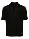 Filo Di Scozia Polo Shirt Black - CP COMPANY - BALAAN 2