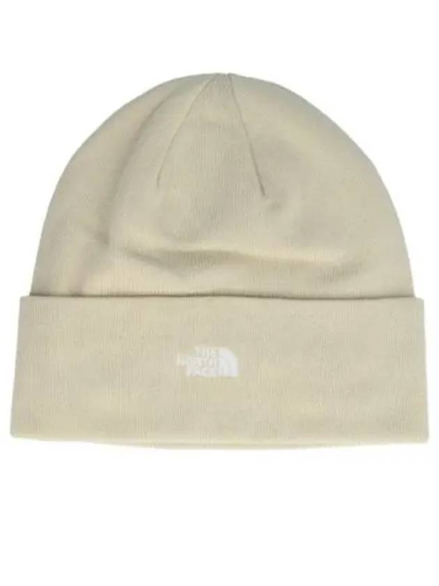 Norm Embroid Logo Beanie Beige - THE NORTH FACE - BALAAN 2