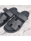 Chypre Calfskin Sandals Black - HERMES - BALAAN 3