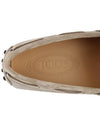 Men's Gommino Suede Driving Shoes Beige - TOD'S - BALAAN 9