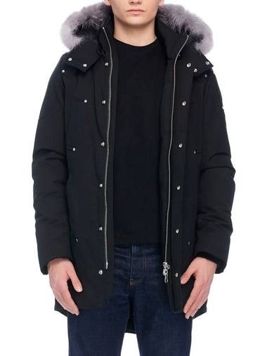 Original Stirling Parka Black Fox Fur Black Grey - MOOSE KNUCKLES - BALAAN 1