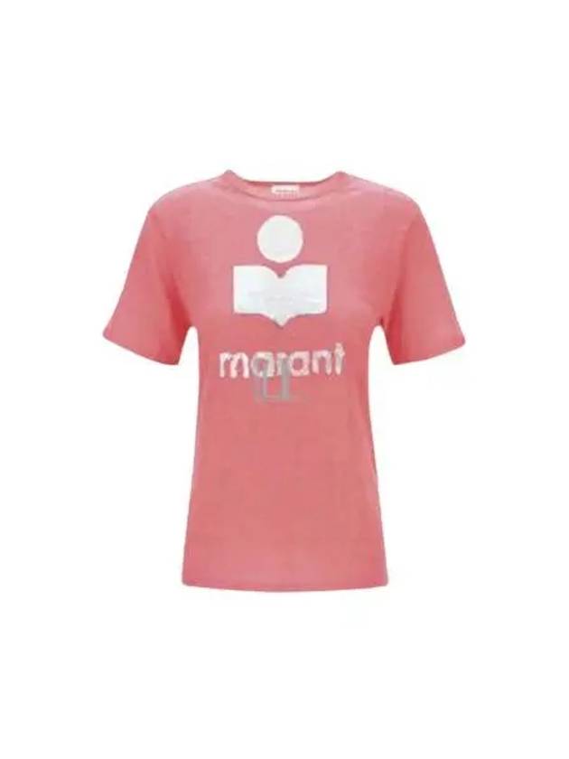 Zwell Logo Print Short Sleeve T-Shirt Pink - ISABEL MARANT - BALAAN 2