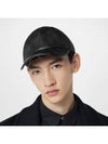 Monogram Shadow Leather Ball Cap Black - LOUIS VUITTON - BALAAN 2