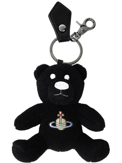 Towelling Teddy Bear Keyring Black - VIVIENNE WESTWOOD - BALAAN 2