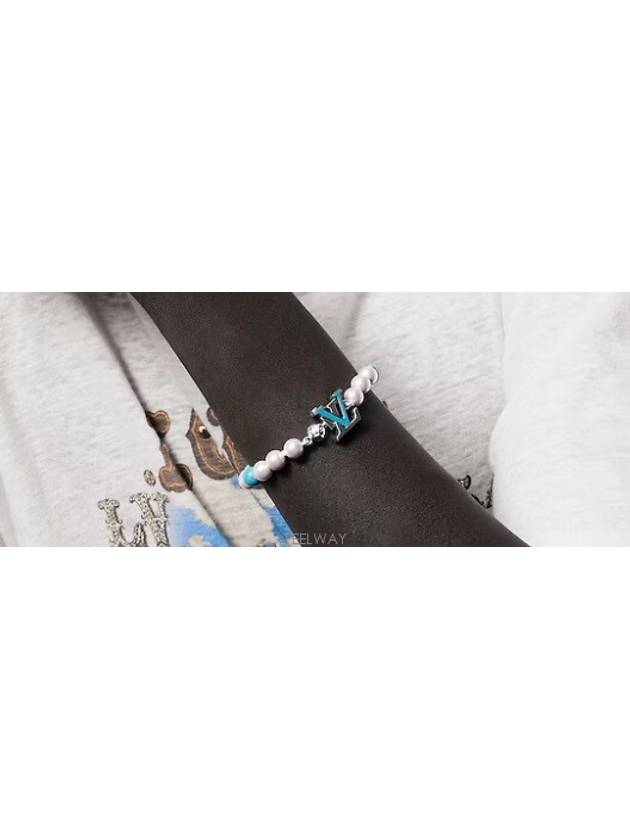 Turquoise Rodeo Bracelet Silver Blue - LOUIS VUITTON - BALAAN 4