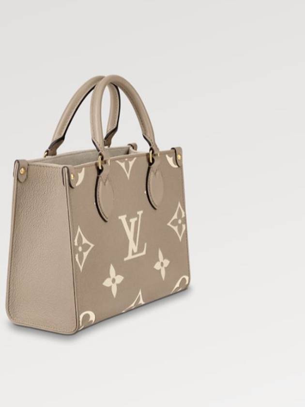 OnTheGo PM Monogram Leather Tote Bag Beige - LOUIS VUITTON - BALAAN 3