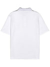 Men's Clover Embroidery Pique White I2SE01WH - IOEDLE - BALAAN 4