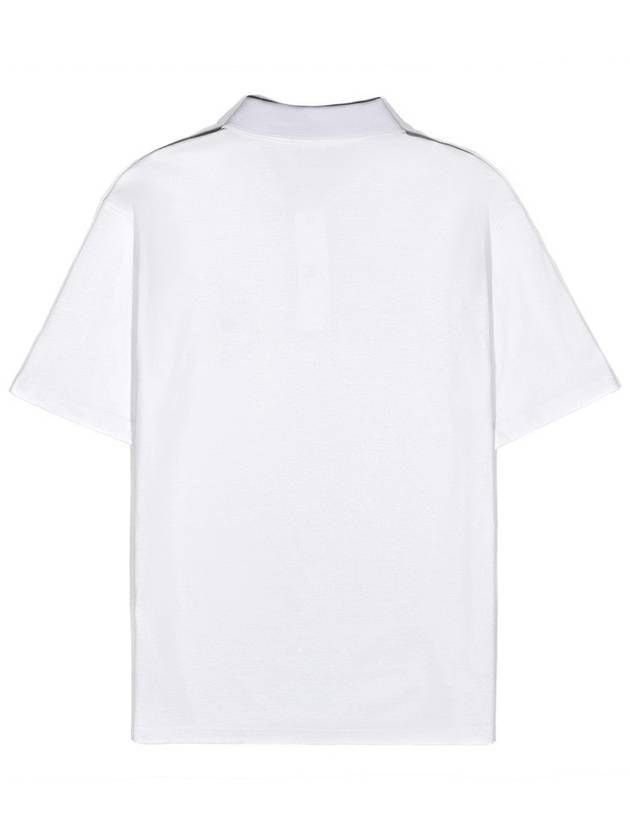 Men's Clover Embroidery Pique White I2SE01WH - IOEDLE - BALAAN 4