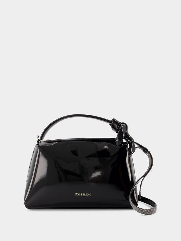 The Jwa Corner Crossbody - J.W. Anderson - Cotton - Black - JW ANDERSON - BALAAN 1