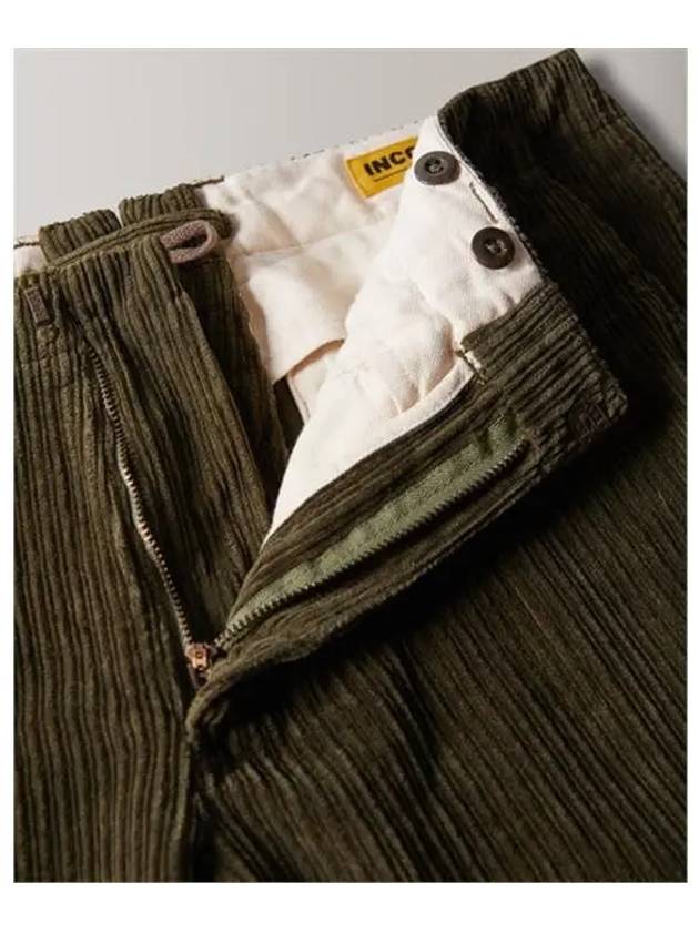 corduroy slim pants khaki - INCOTEX - BALAAN 6