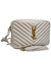 Women s 574494 Ivory leather gold logo tassel decoration Lou camera cross bag - SAINT LAURENT - BALAAN 2