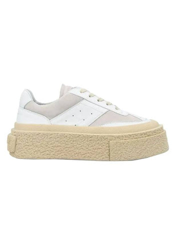 Platform Leather Low Top Sneakers White - MAISON MARGIELA - BALAAN 1