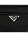 Re-Nylon Saffiano Leather Shoulder Bag Black - PRADA - BALAAN 9