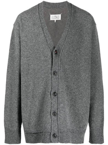 Elbow Patch Cardigan Grey - MAISON MARGIELA - BALAAN 1