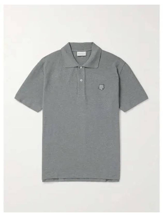 Bold Fox Head Patch Comfort Polo Shirt Grey - MAISON KITSUNE - BALAAN 2