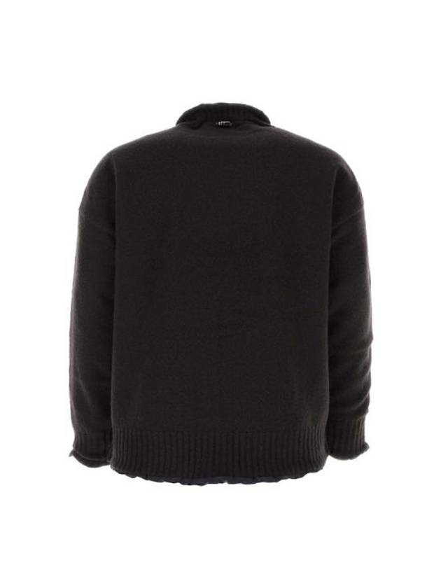 Reversible Pullover Wool Knit Top Black - SACAI - BALAAN 3