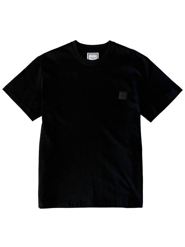 Wave Graphic Back Logo Short Sleeve T-Shirt Black - WOOYOUNGMI - BALAAN 3