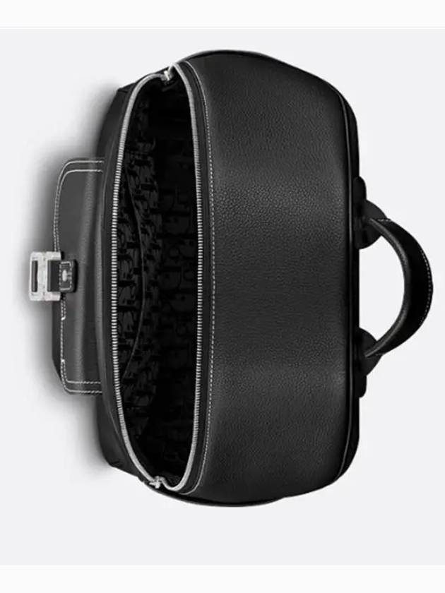 Saddle Zipper Backpack Black - DIOR - BALAAN 5