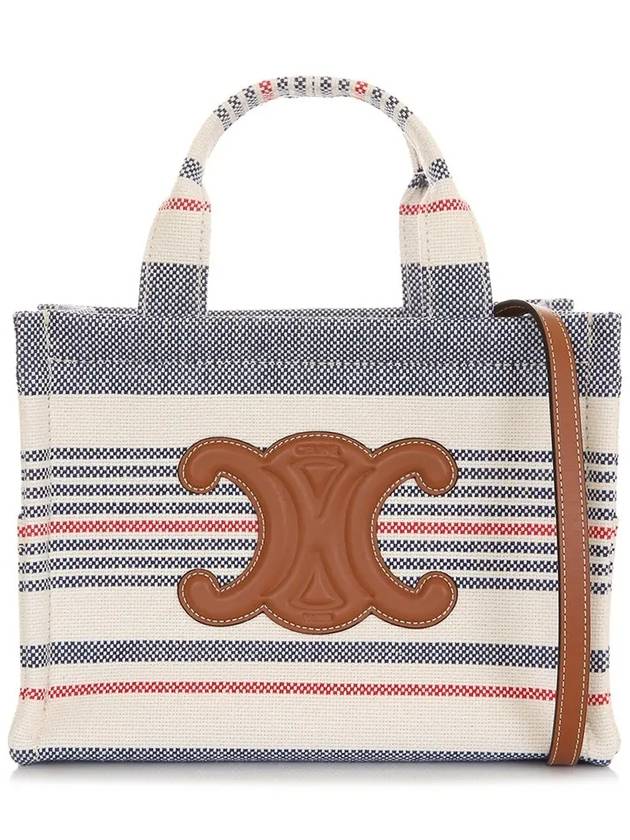 Cabas Thais Striped Small Tote Bag - CELINE - BALAAN 3