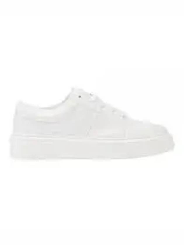 Logo Leather Low-Top Sneakers White - GANNI - BALAAN 2