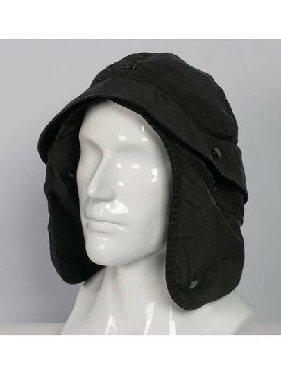 Embroidered Logo Earflap Bucket Hat Black - CP COMPANY - BALAAN 2