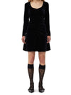 Logo play see through knee socks - GANNI - BALAAN 3