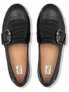 Lisbet Croc Loafers All Black Leather Women - FITFLOP - BALAAN 2